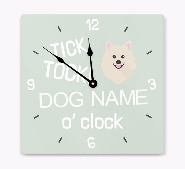 Tick Tock 'O' Clock: Personalised {breedFullName} Wall Clock